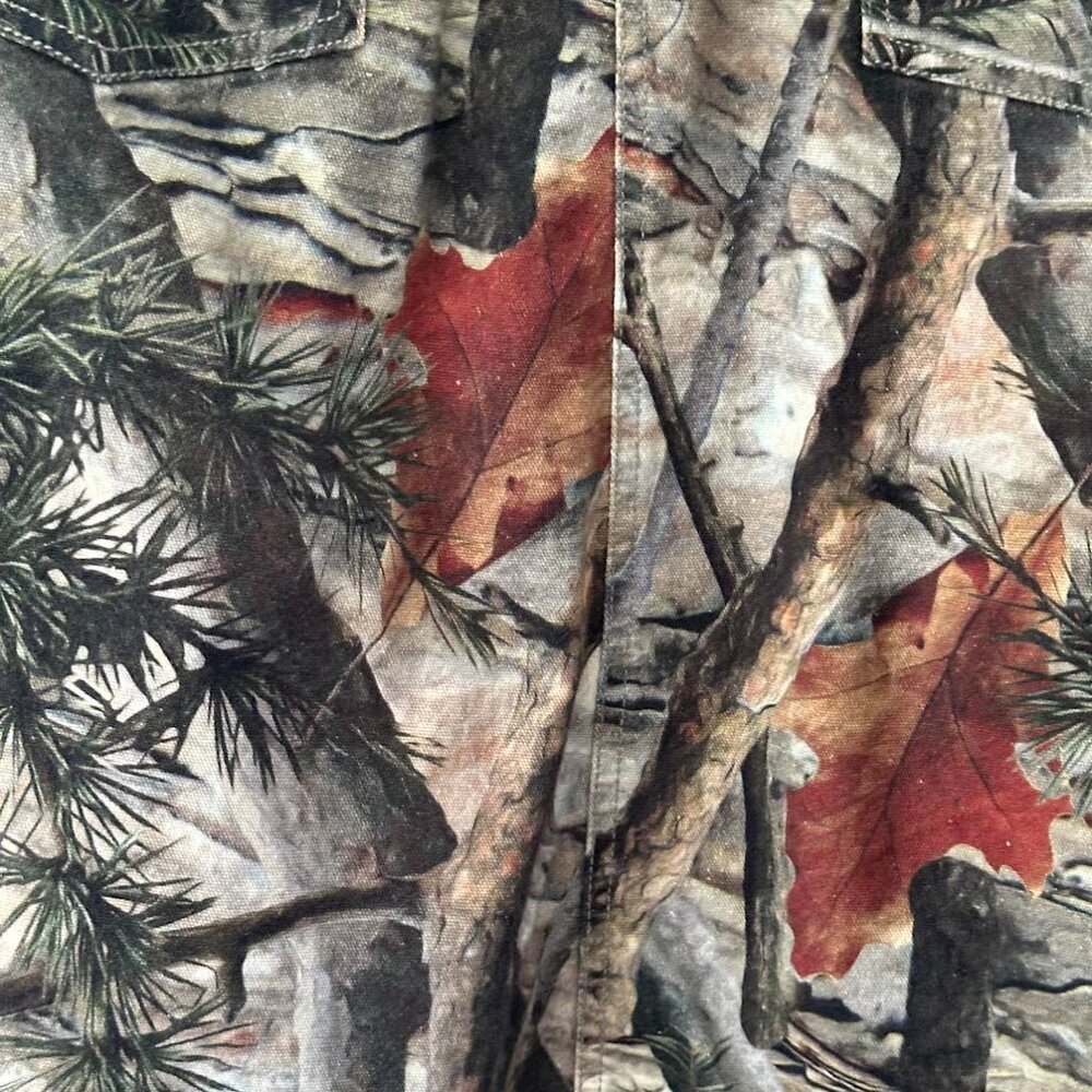 Basic Pleasure Mode Hunter Camo Denim Midi Skirt Front & Back Pockets - Picture 12 of 16